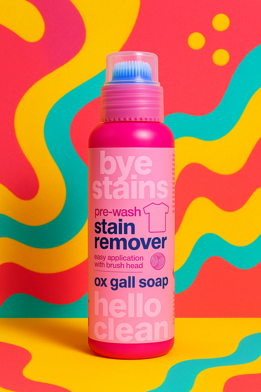 TikTok Bye Stains Pre-Wash Stain Remover – Ox Gall Soap (with brush head)