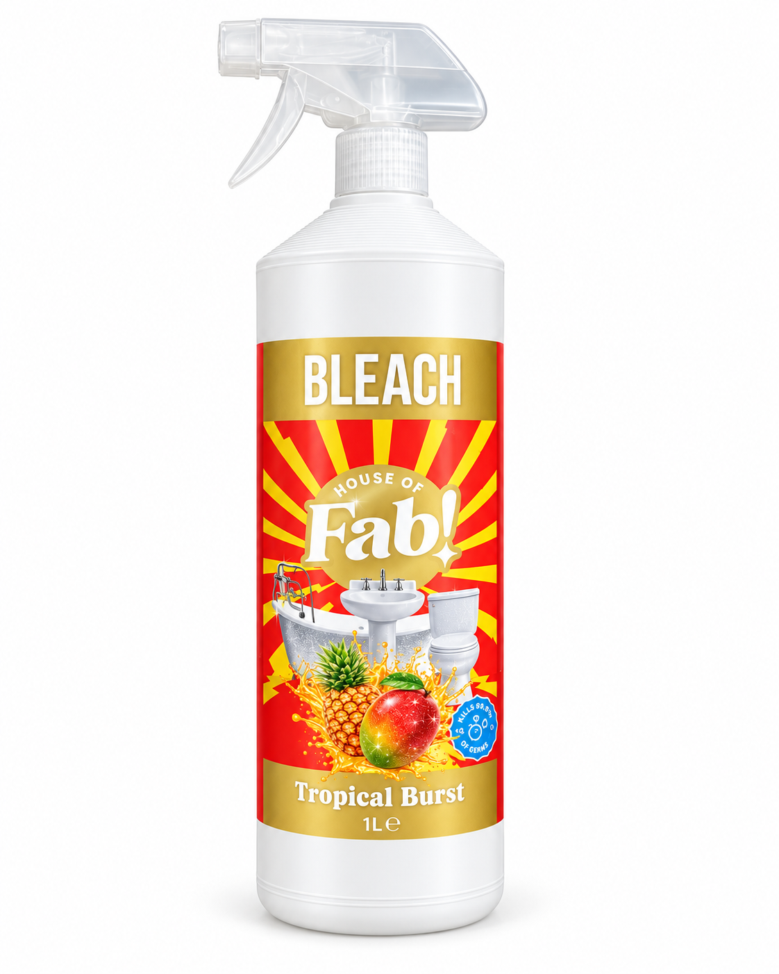 Fabulosa Bleach Tropical Burst - valkaiseva puhdistussuihke 1000ml