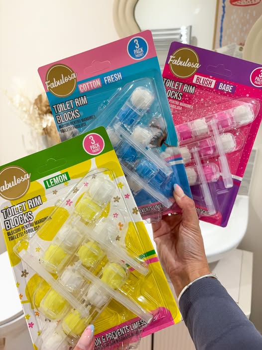 Fabulosa Toilet Blocks – 3 pieces - Cotton Fresh - Fresh Scent & Protection against Limescale