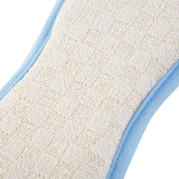 Minky M Panno Spugna per Pulizia – Bianco con Bordo Blu (Forza di Pulizia 3-in-1)
