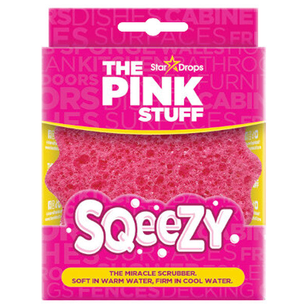 Pink Stuff Sqeezy - Dubbelsidig Scrub Svamp Rosa