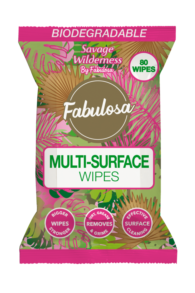Fabulosa antibakterijske krpe za čišćenje biorazgradive 80 komada - Savage Wilderness - ograničeno izdanje