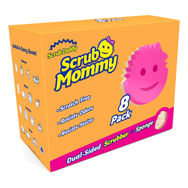 Scrub Mommy σφουγγάρια ροζ αξίας συσκευασία - 8 pack