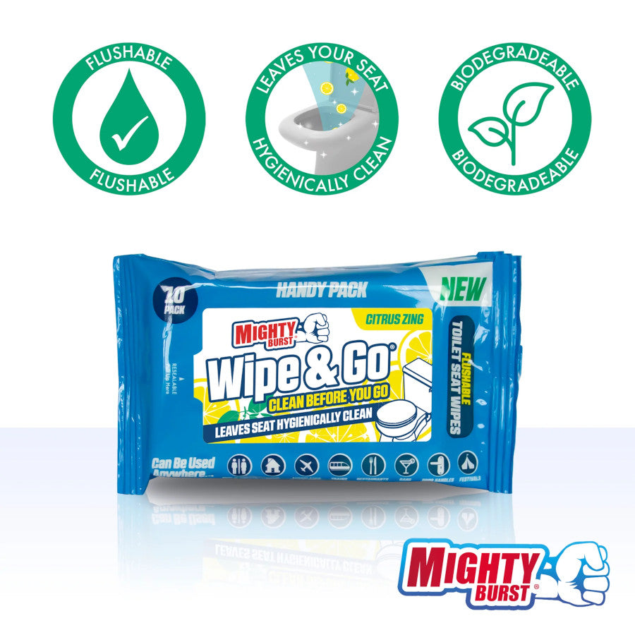 Airpure Mighty Burst Citrus Zing Toallitas Wipe & Go - 3x10 Toallitas