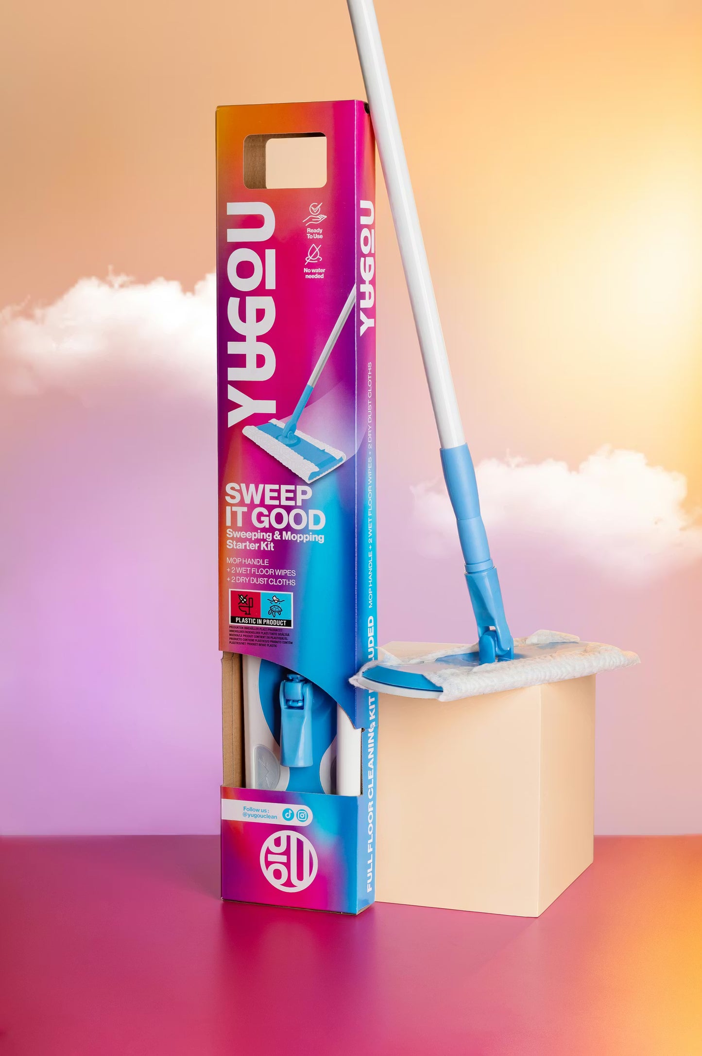 TikTok YUGOU Barrido y Fregado SWEEP IT GOOD - Kit de Inicio para Barrido y Fregado