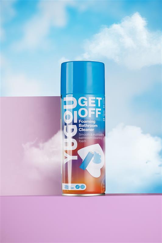 YUGOU Get Off Detergente Schiumogeno per Bagno 450 ml – Detergente Schiumogeno per Piastrelle, Doccia e WC
