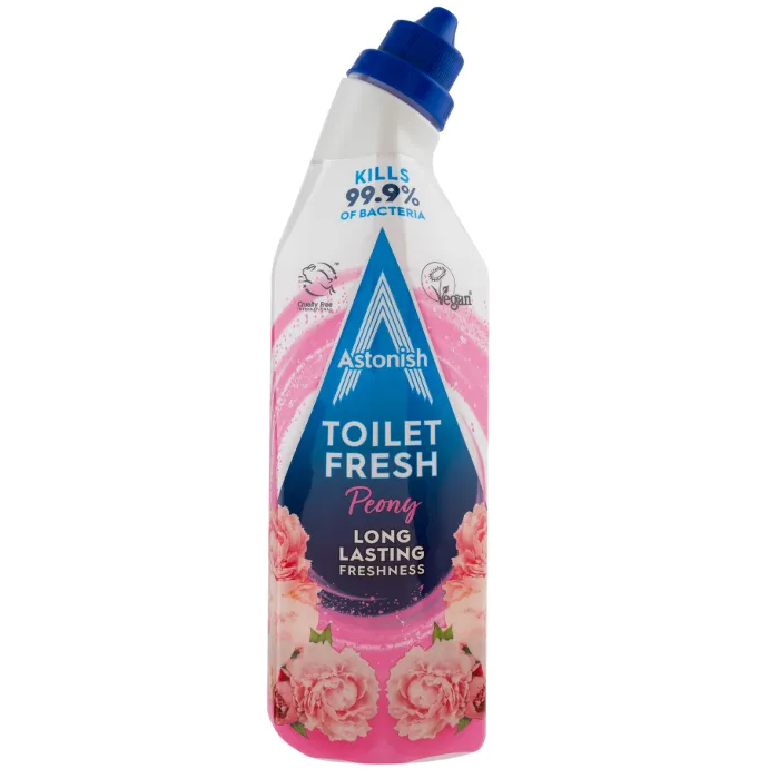 Astonish Pink Peony Gel per WC 750ml Detergente per WC al profumo di limone fresco
