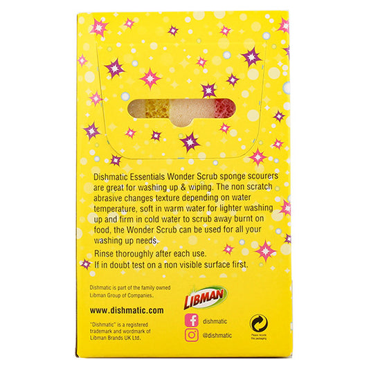 Spugne Meraviglia Dishmatic – Antigraffio, Multifunzione e Resistente agli Odori (confezione da 3)