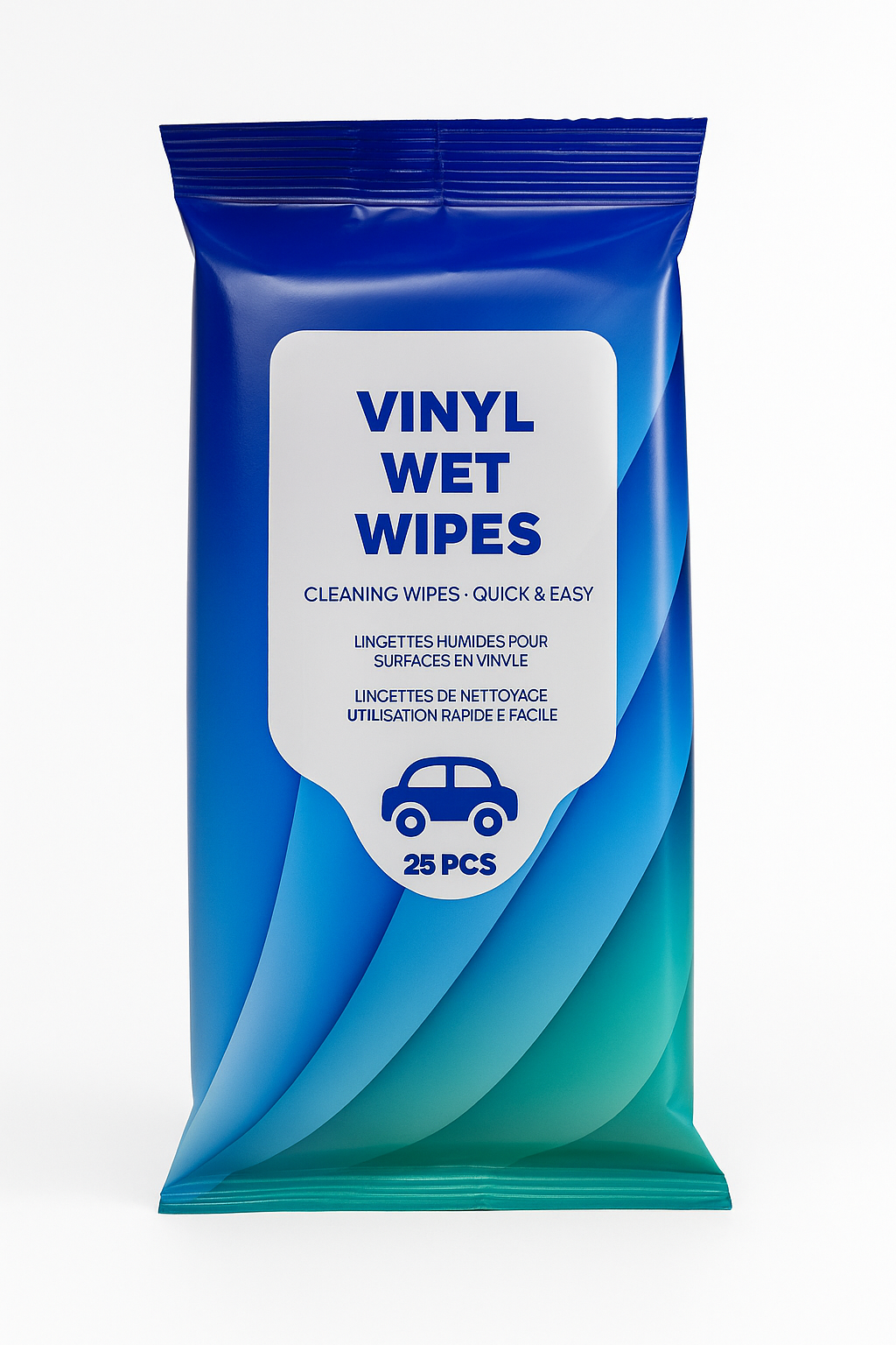 Vinyl rengöringsdukar – 25 stycken – Snabba & enkla rengöringsdukar för bilinteriör