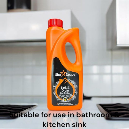 Star Drops Sink & Drain Unblocker 500ml – Powerful Drain Unblocker for Immediate Results