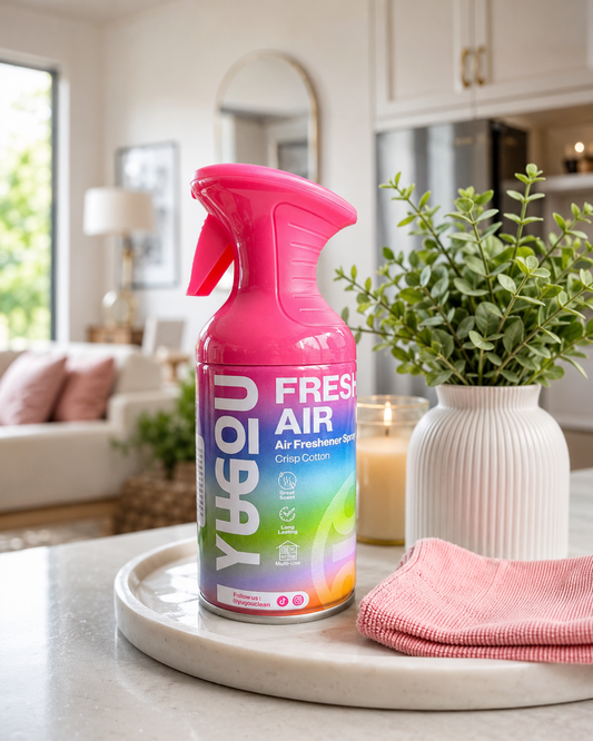 YUGOU Fresh Air Freshener Spray Crisp Cotton 250ml – Odświeżacz powietrza w sprayu do domu, toalety i samochodu