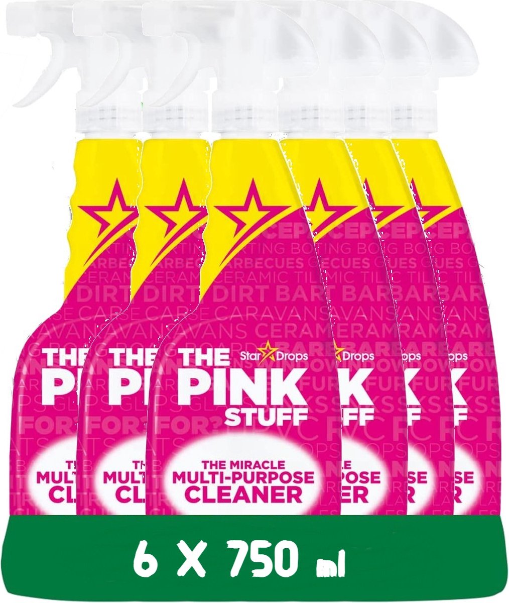 The Pink Stuff Spray limpiador multiusos - 6 x 750 ml paquete ahorro - Ecológico