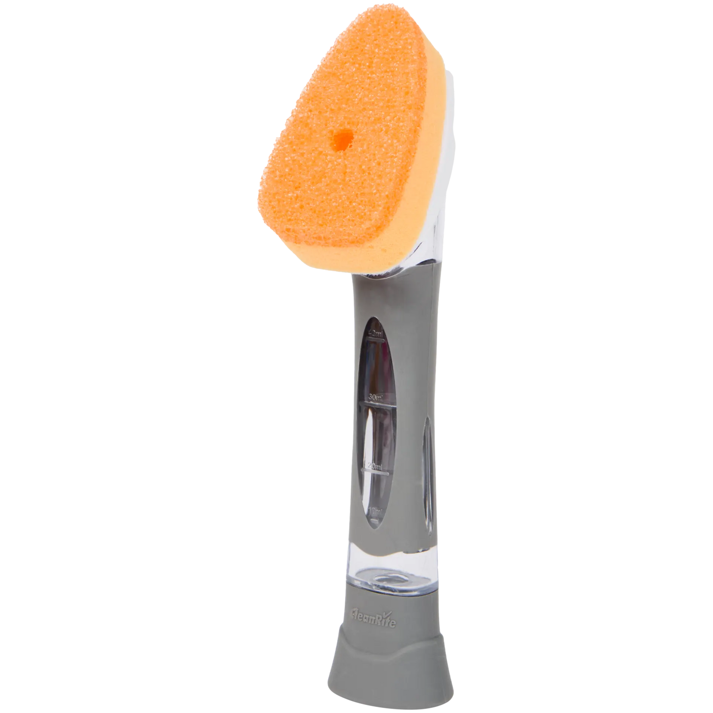 CleanRite Cleaning Sponge with Dispenser – Refillable Dish Sponge with Handle – Gray