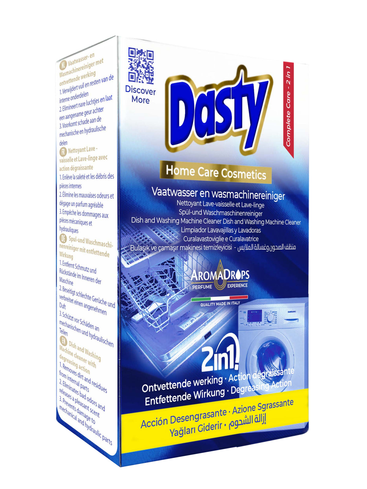 Dasty Środek do czyszczenia zmywarek i pralek 230 ml – odtłuszczacz i odkamieniacz 2 w 1