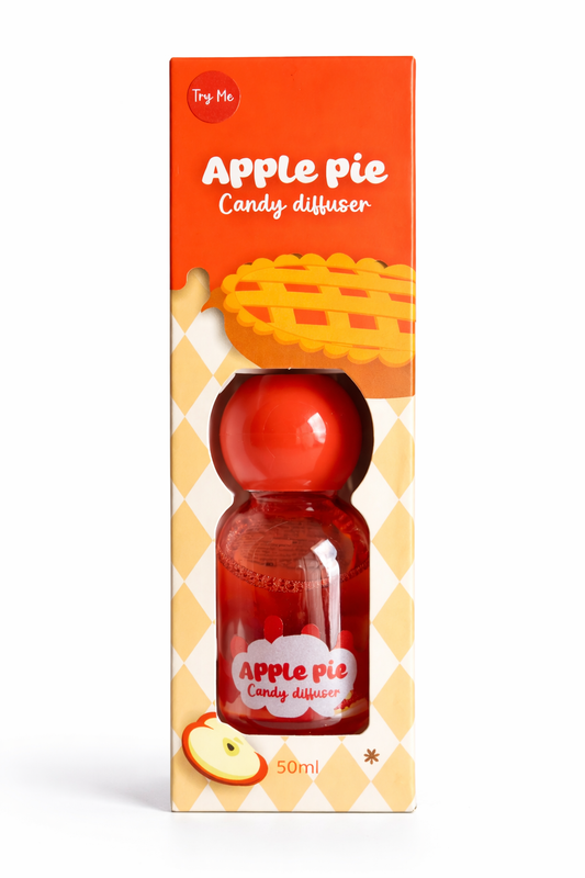 Apple Pie Candy Diffuser 50ml – Sweet Apple Pie Fragrance Diffuser – Home Fragrance Diffuser – Candy Scent Diffuser for Room, Bedroom, and Living Room