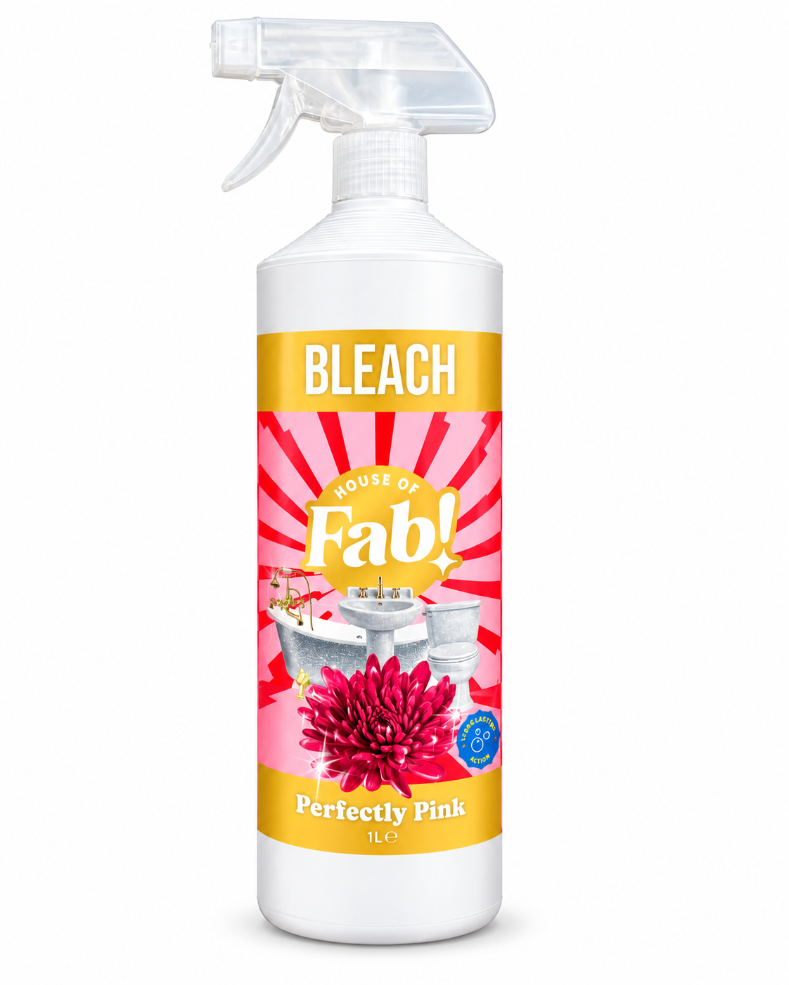 Fabulosa Bleach Perfectly Pink - Belilno čistilo v razpršilu - 1000 ml