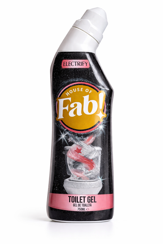 Fabulosa Gel WC Electrify 750ml – Detergente WC – Potente Pulitore per WC contro Calcare, Incrostazioni e Sporco – Gel WC Profumato Fresco