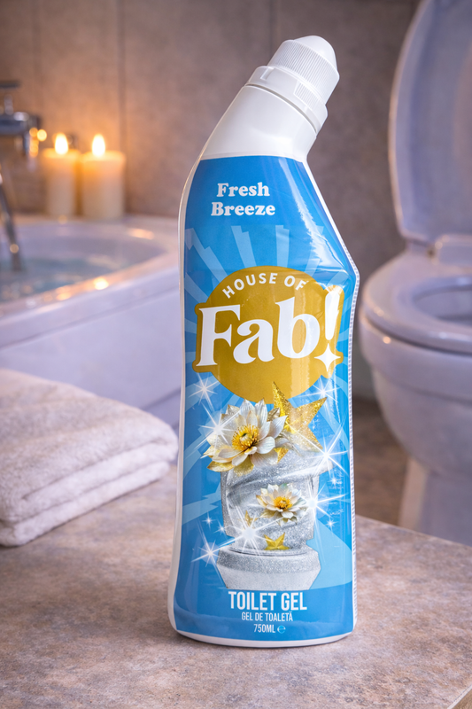 Fabulosa Gel WC Fresh Breeze 750ml – Detergente WC – Potente Gel WC contro Calcare, Incrostazioni e Sporco – Profumo Fresco