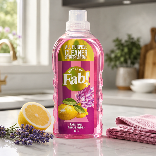 Fabulosa Detergente Universale Limone Lavanda 1000 ml – Detergente Universale Concentrato con Fresco Profumo di Limone e Lavanda