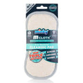 Minky M Cloth pad per pulizie – bianco con bordo grigio (potere pulente 3-in-1)