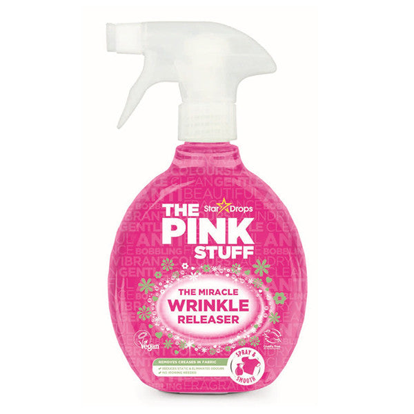 The Pink Stuff Spray tegen Kreukels 500ml – Anti-kreukspray – Strijkspray – Kledingverfrisser