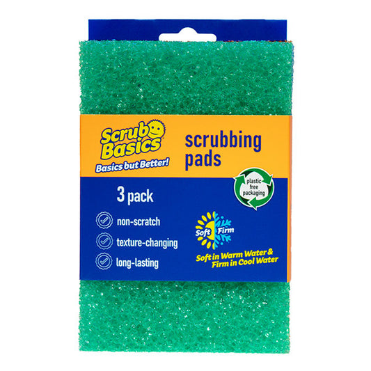 Scrub Daddy Fondamenti di Pulizia Spugne Abrasive – 3 Pezzi – Tamponi Abrasivi Potenti per Cucina e Bagno