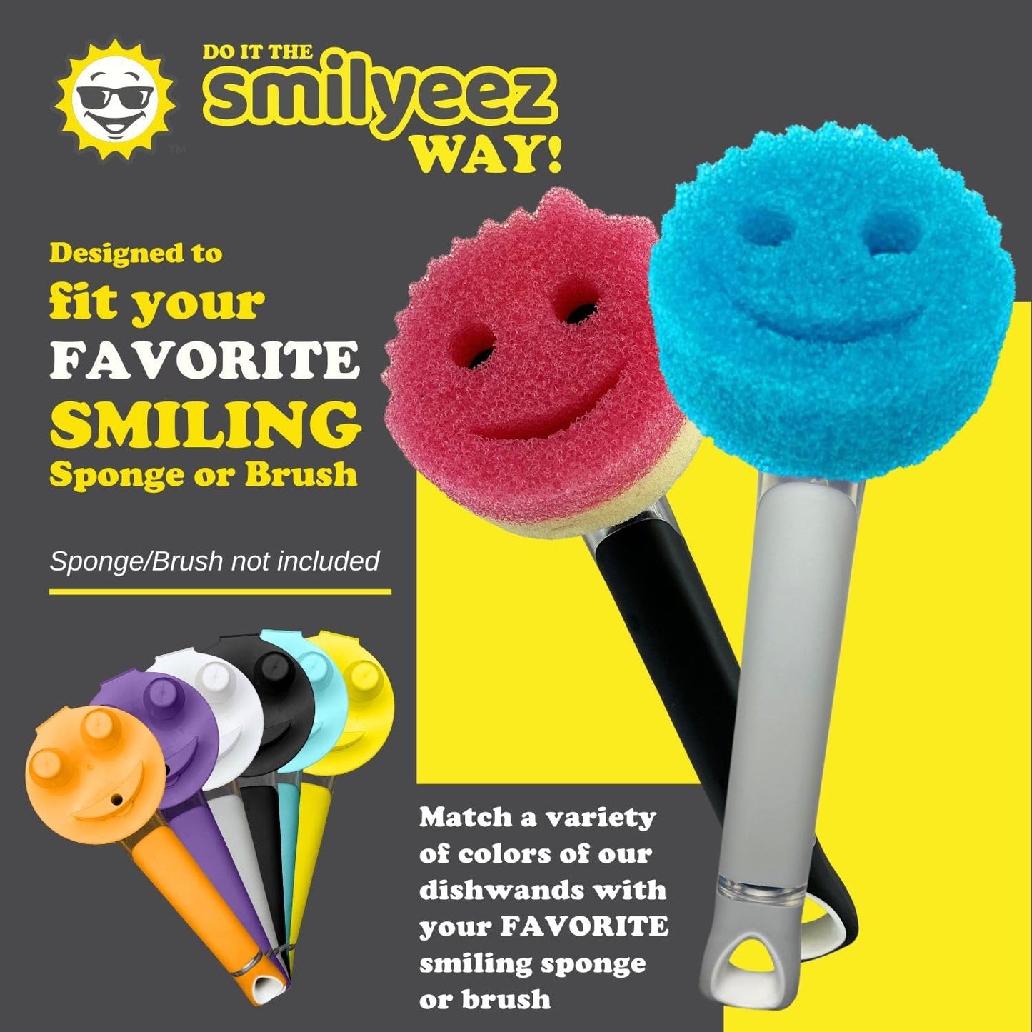 Smilyeez Daddy dispensador de jabón con asa para Scrub Daddy