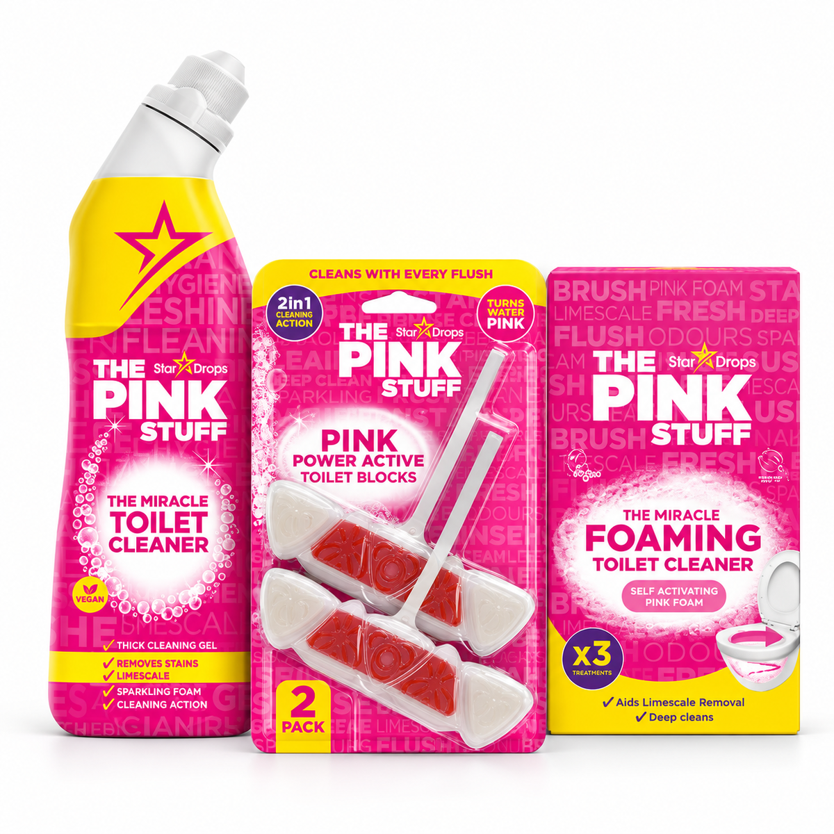 Set Deep Clean per il bagno – Set per la pulizia del bagno da 3 pezzi