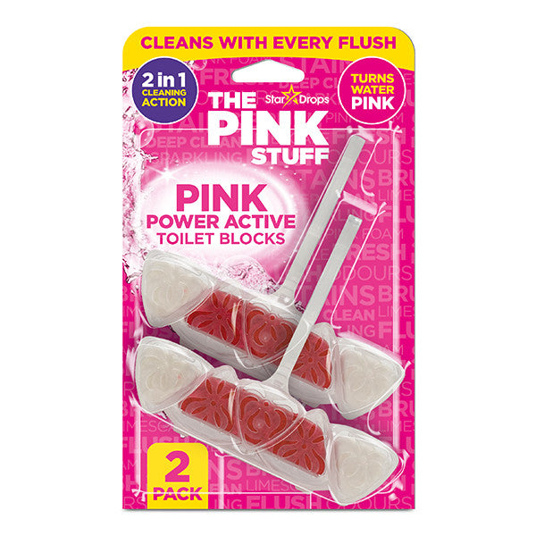 The Pink Stuff Power Active blok za WC školjku - 2 komada