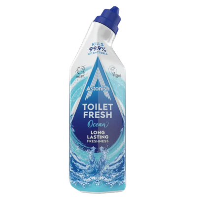 Astonish Ocean Gel per WC 750ml Detergente Fresco per WC Contro il Calcare