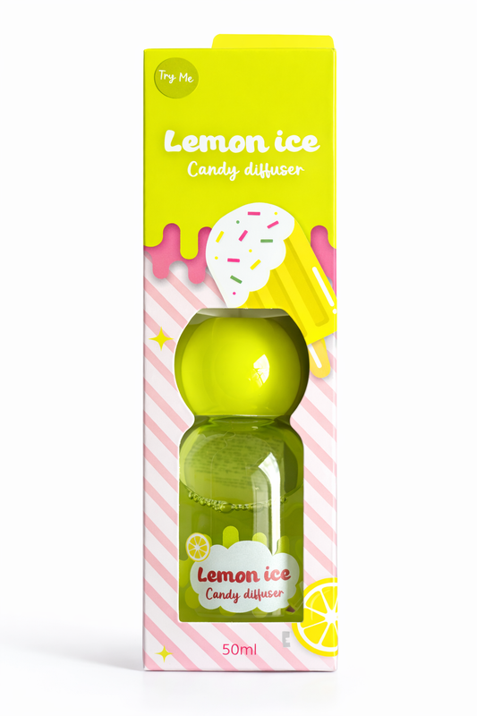 Lemon Ice Candy Diffuser 50ml – Sweet Lemon Fragrance Diffuser – Home Fragrance Diffuser for Room, Bedroom, and Living Room