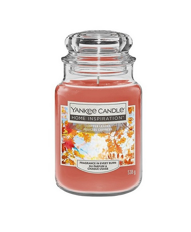 Yankee Candle Home Inspiration Geurkaars – Copper Leaves - Warme Herfstgeur - ViralCleaning