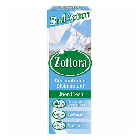 Zoflora Detergente Concentrato Universale – Freschezza di Lino (120 ml)