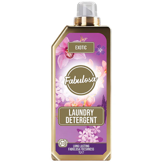 Fabulosa Detergente per Bucato Exotic 1L – Detergente per Bianchi e Colorati – 33 Lavaggi