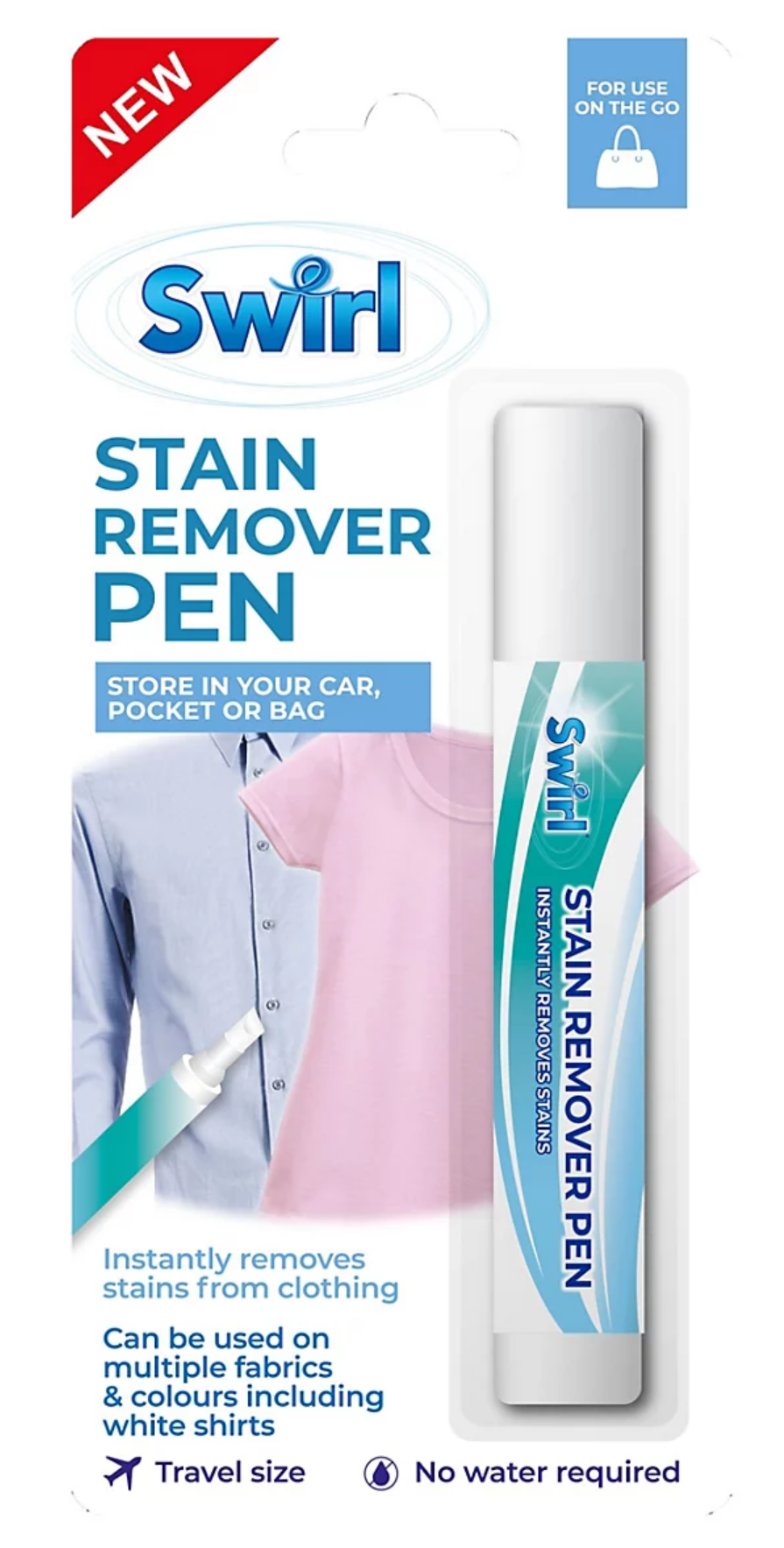 Swirl Vlekverwijderaar Pen - Voor Kleding en Textiel - Zonder Water - 10 ml